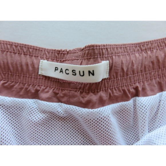 Pacsun Swim Trunks Adult Large Pink Board Shorts Bathing Suit Mens NWT $49 - Picture 3 of 6